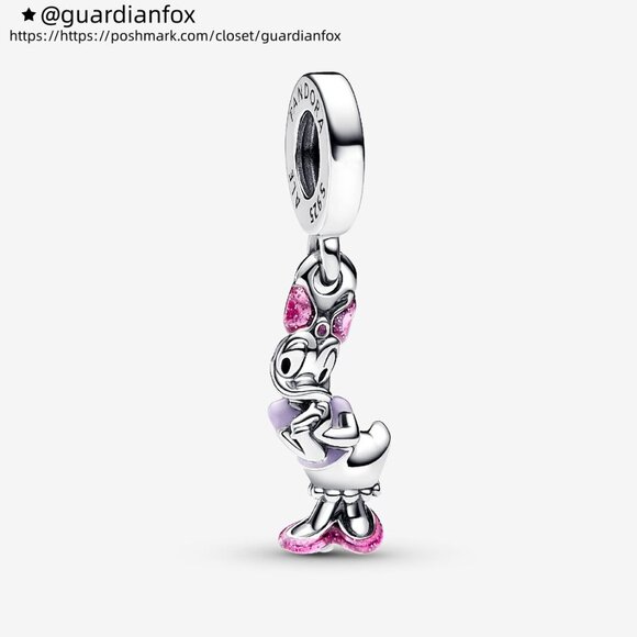 Pandora Disney Daisy Duck Dangle Charm - Picture 1 of 6